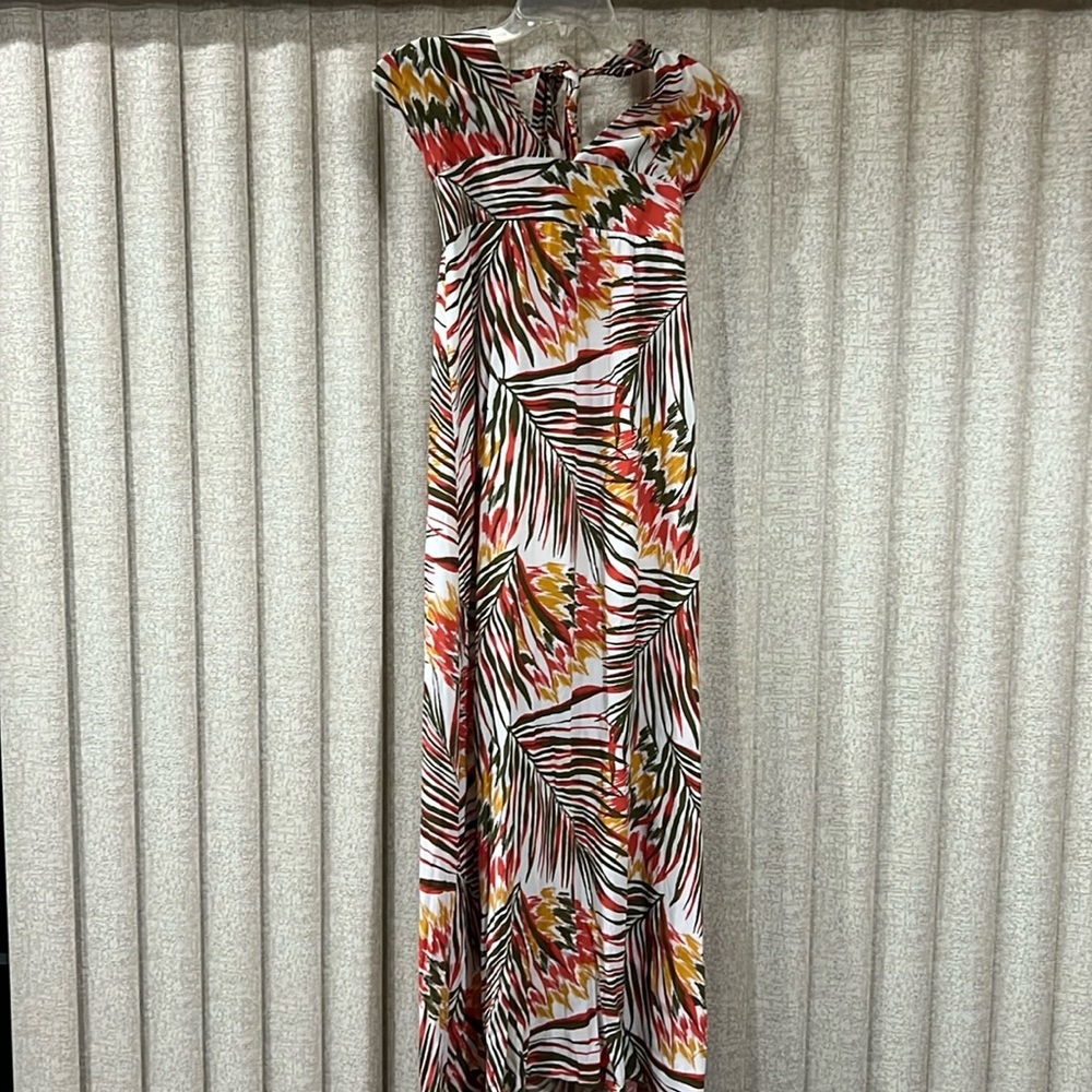 Forever 21 dress, floral with orange, yellow and green. Size medium